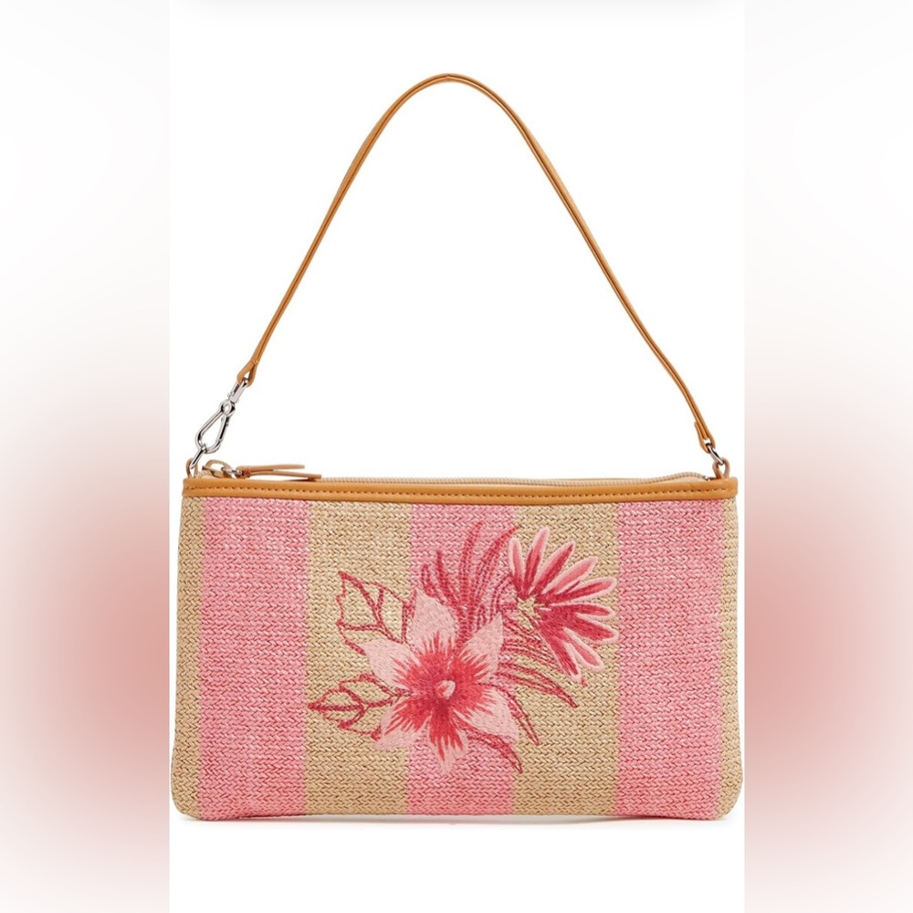 Verabradley Womens Straw Convertible Wristlet With Rfid Protection